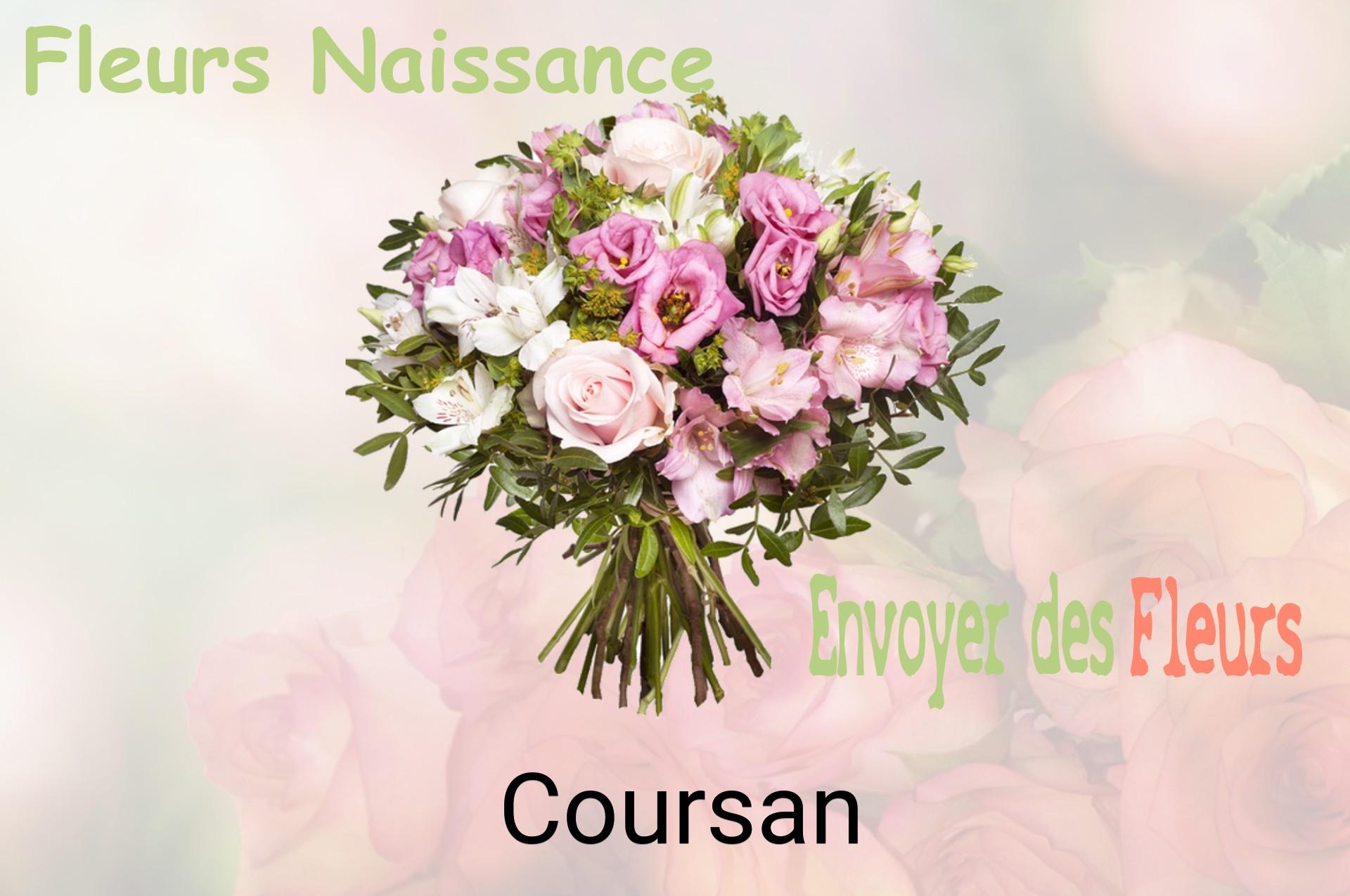 Bouquet de fleurs de naissance livré à Coursan